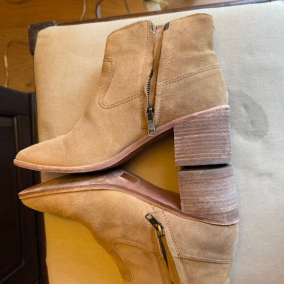 Madewell The Lonnie Boot‎ In Khaki Brown Suede Size 7.5 - Picture 5 of 7